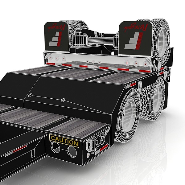 fontaine renegade lowboy extendable 3d model - Fontaine LXT40 Renegade extendable lowboy by bansheewoj